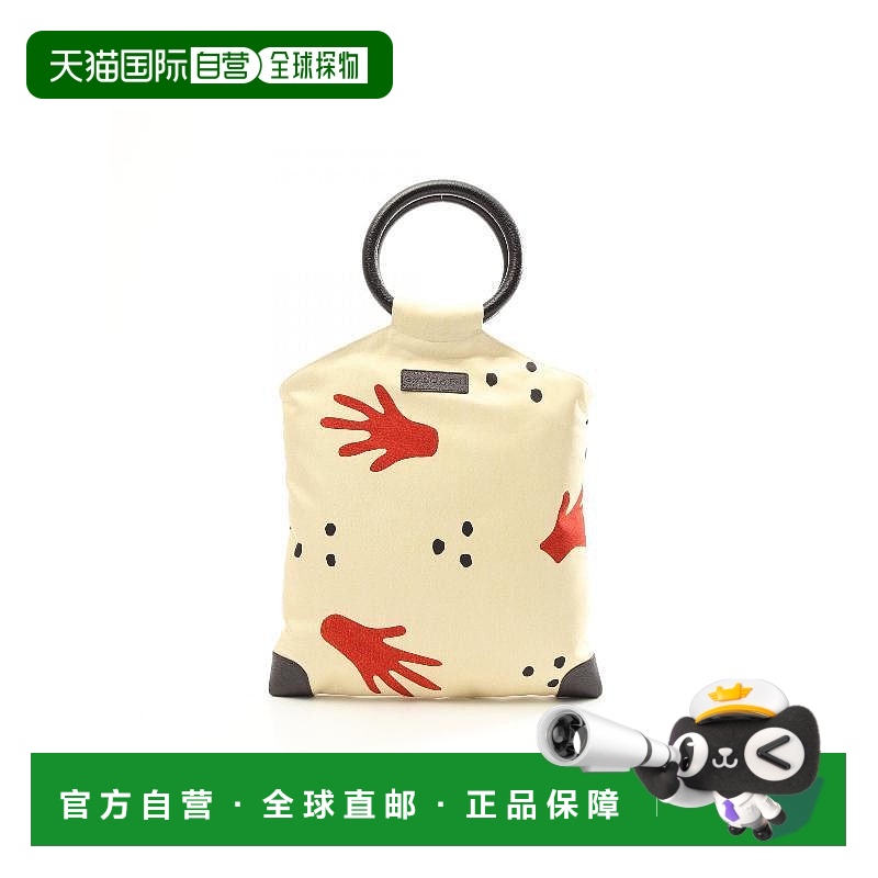 日本直邮中古Bvlgari宝格丽女包B级9新Handbag手包丝绸手提包浅褐