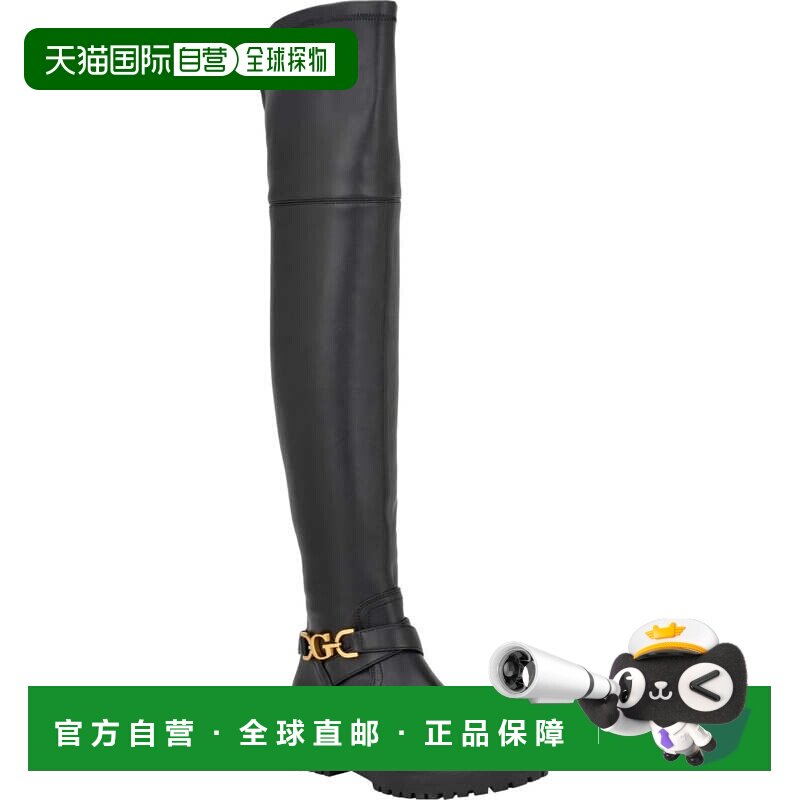 自营Guess Jellio Boots Women's Black Lug Sole Round Toe Over图片