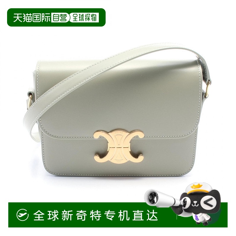 自营 Celine皮革单肩包-绿色 【美国奥莱】直发