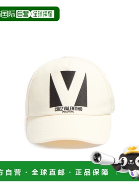 香港直邮VALENTINO 女士帽子 YHDA41WGJ0AN AW2024 白色 徽标棒球