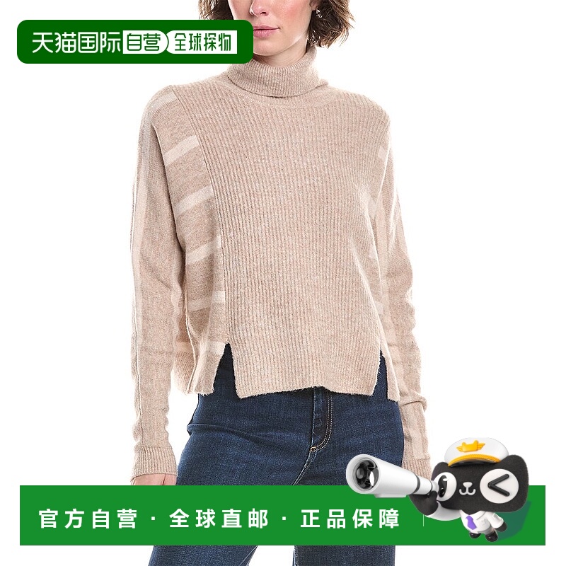自营 splendid华丽的Bette高领毛衣-米色 美国奥莱直发