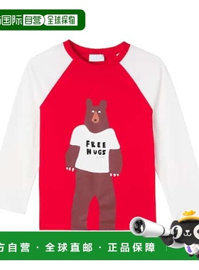 香港直邮Gucci 古驰 男童 x Euan Roberts 印花棉质针织T恤童装