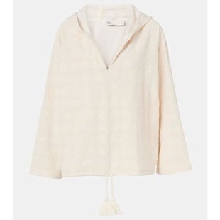 女士 潮奢 托里·伯奇 Burch 提花棉混纺厚绒布毛衣 Tory