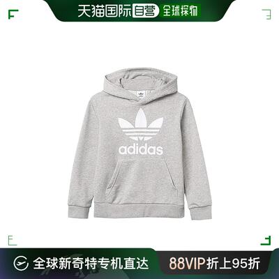 香港直邮潮奢 adidas 阿迪达斯 女童Trefoil 连帽衫(儿童/青年)童