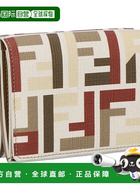 日本直邮芬迪 FENDI 三折钱包 FENDI ROMA 8M0480 AV1Y-F1TVK MLC