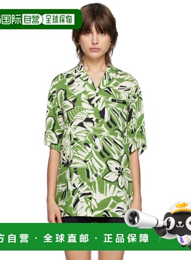 1h可退 香港直邮Palm Angels 棕榈天使 女士 绿色 & 白色 Hibiscu