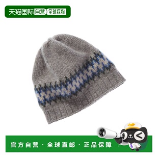自营Portolano Kids Intarsia Cashmere Hat - light grey 美国奥