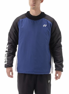 YONEX尤尼克斯 男款运动球衣长袖T恤 蓝色 S 90076-169