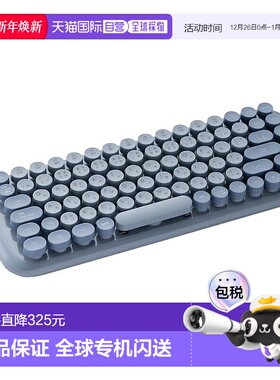 【日本直邮】仲林 电脑用键盘 Digio2 无线 圆键帽 蓝灰 Z0066