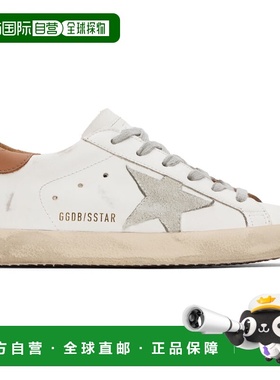 1h可退 香港直邮潮奢 GOLDEN GOOSE 女士 白色 Super-Star 运动鞋