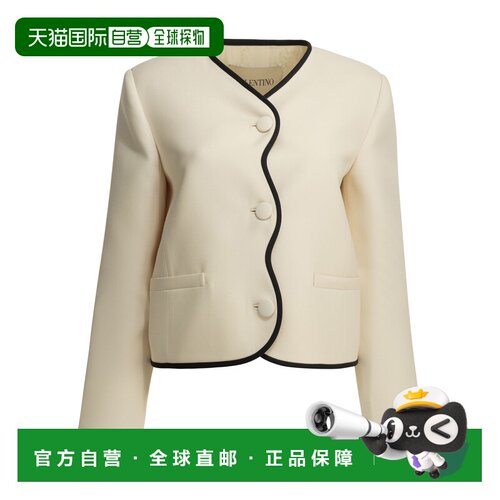 香港直邮VALENTINO 女士外套 9B3CE5X71CF9Z7WHITE 支付后1h可退