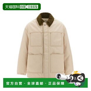 1h可退 香港直邮潮奢 Ami Paris 男士 AMI 加厚工装夹克 UJK834DE