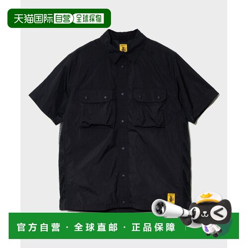 1h可退 日本直邮COBMASTER 男女同款 尼龙拼接网眼半袖衬衫 69258