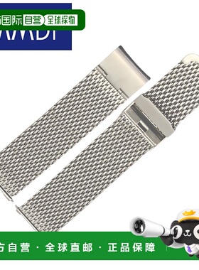 日本直邮Bambi 腰带BSN1210S男女通用不锈钢网带厚金属带哑光饰面