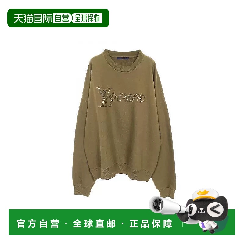 1h可退 日本直邮中古LV路易威登男A级95新sweat运动衫棉上衣浅褐B