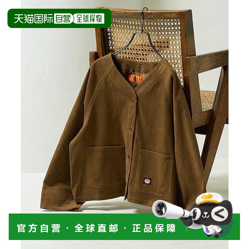 1h可退 日本直邮RED KAP 女装 联名款 灯芯绒 V领夹克 宽松设计