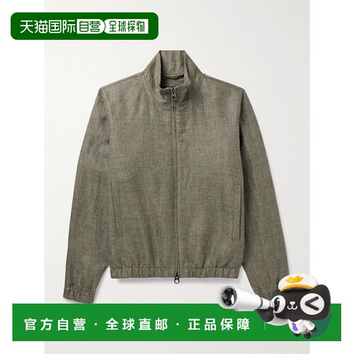 1h可退 香港直邮Loro Piana 诺悠翩雅 男士 LP Bomber飞行员夹克