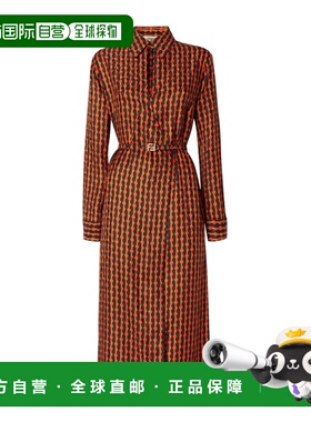 香港直邮FENDI 女士连衣裙 FDD443AVJ6F1TRL CO 花色 圆点图案连