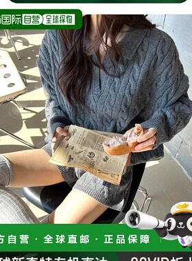 1h可退 日本直邮WEGO 女士柔软针织短裤套装含翻领毛衣 DF25SP12L