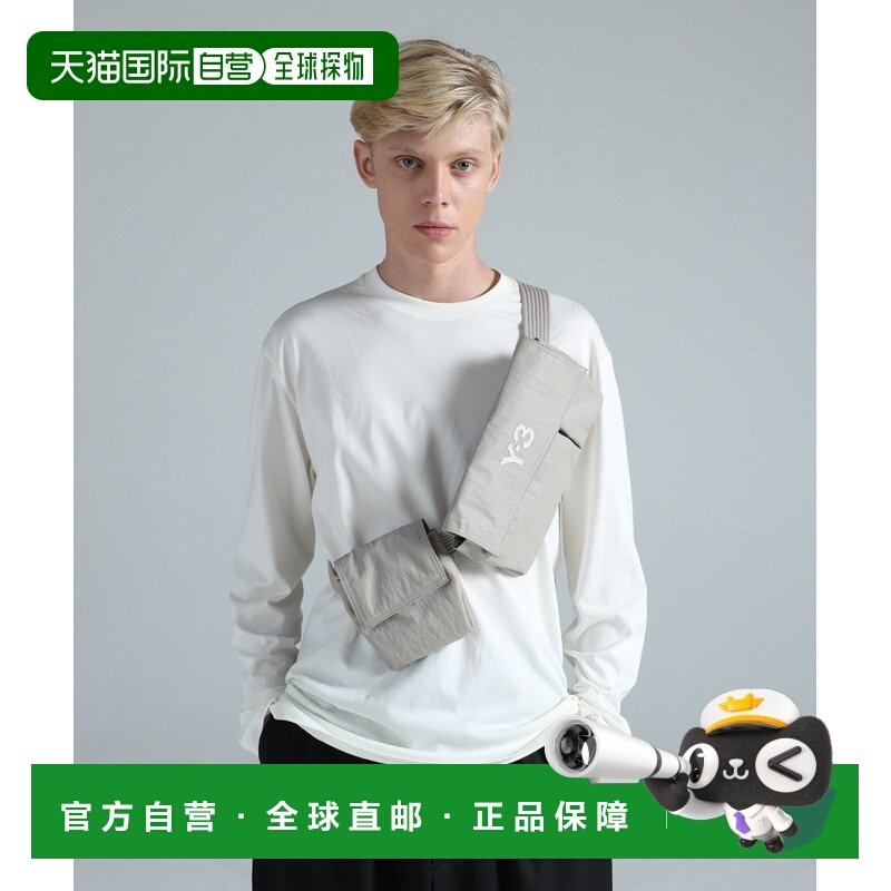 日本直邮Y-3 男女同款多功能斜跨胸包 多口袋设计金属扣调节带 KT,运动包/户外包/配件,腰包,淘宝优惠券,粉丝福利购,淘宝优惠卷