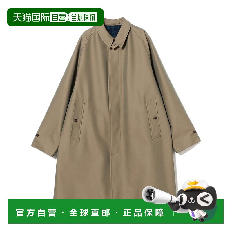 日本直邮BEAMS PLUS 男装 巴尔玛坎大衣棉涤混纺嘎巴甸面料 38190