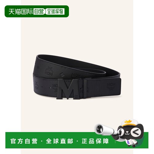 香港直邮MCM 女士腰带 100315638713000 CO 黑色 CLAUS Reversibl