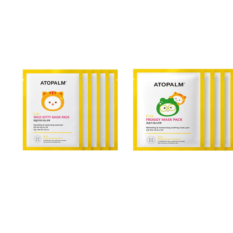 韩国直邮爱多康ATOPALM儿童男女孩专用面膜补水保湿舒缓清爽正品