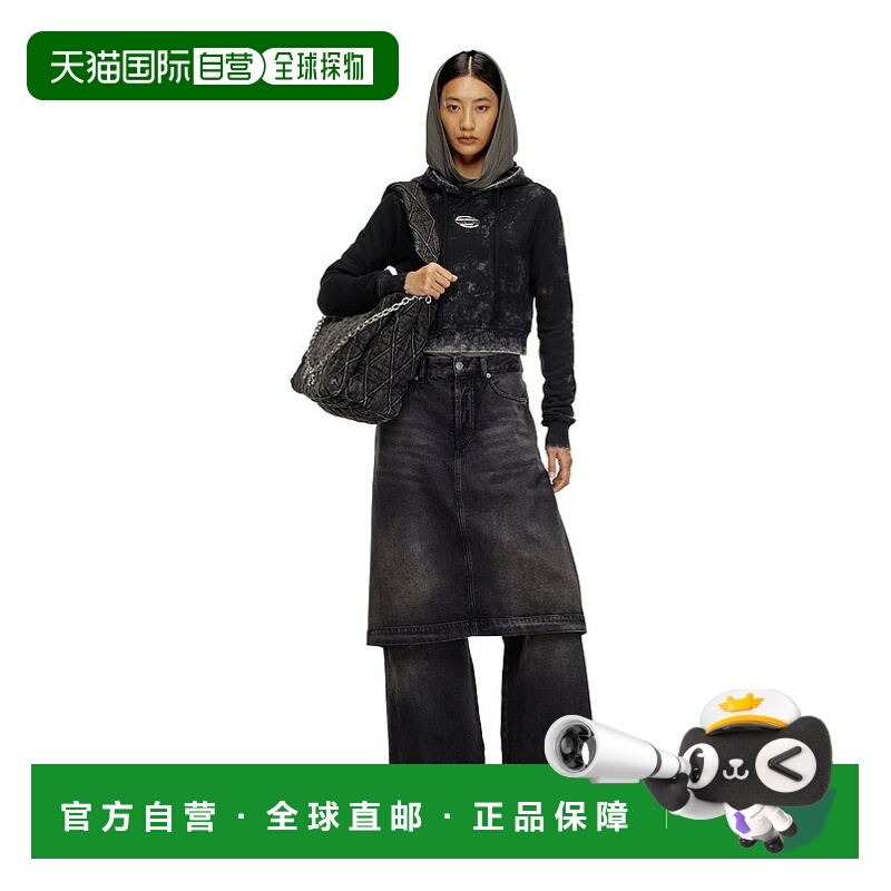 1h可退 香港直邮潮奢 Diesel 迪赛 女士 F-Slimmy-Hood-P5 运动衫