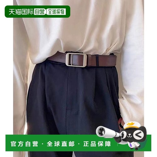 日本直邮florge 男女通用2WAY方形扣仿皮腰带 [FL8218EW07716]