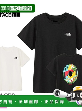 日本直邮The North Face 女士短袖 ES Circulation T 恤（白色/黑