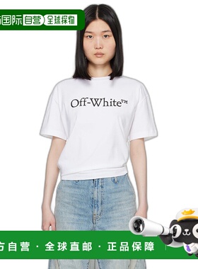 1h可退 香港直邮潮奢 off-white 女士 白色 Big Bookish Skate T