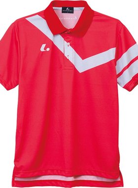 日本直邮LUCENT 男女通用网球比赛衬衫红色网球 XLP8311 男式短袖