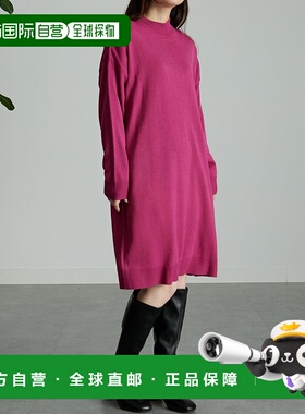 日本直邮RANAN 可水洗山羊绒触感针织连身裙 [R05096EW013847]