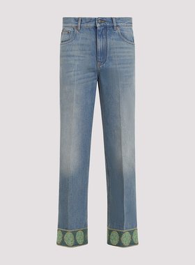 VALENTINO 女士牛仔裤 6B3DD18X94V558 SS2025 蓝色