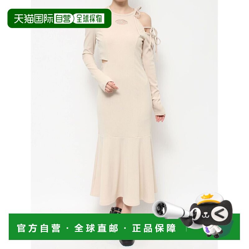 1h可退 日本直邮EATME 女士蝴蝶结露肩设计长裙 342520305901