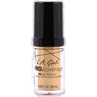 美国直邮L.A. Girl洛杉矶女孩遮瑕高清粉底液浅色28ml矿物矿物粉
