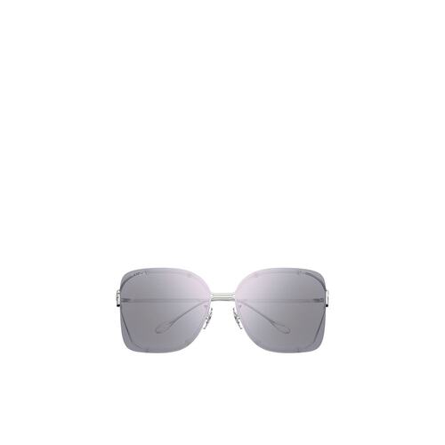 GUCCI 女士眼镜 GG1713SA004 SS2025 灰色 几何框太阳镜