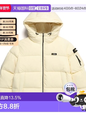 韩国直邮NATIONAL GEOGRAPHIC连帽面包短款宽松羽绒服N234WDW120