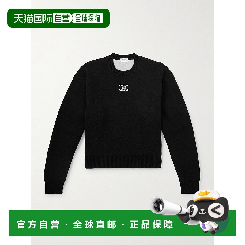 1h可退 香港直邮潮奢 Celine 思琳 男士 羊绒混纺毛衣 RY0SN0X73