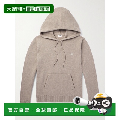 1h可退 香港直邮Celine 思琳 男士 TRIOMPHE 羊毛羊绒连帽毛衣 2A