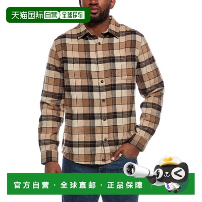 自营the normal brandThe Normal品牌Louis重量级法兰绒衬衫-棕色