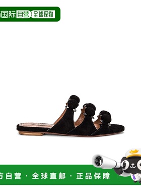 1h可退 香港直邮Alaia 女士 Bombe 皮质凉鞋 AA3M002C0C16麂皮