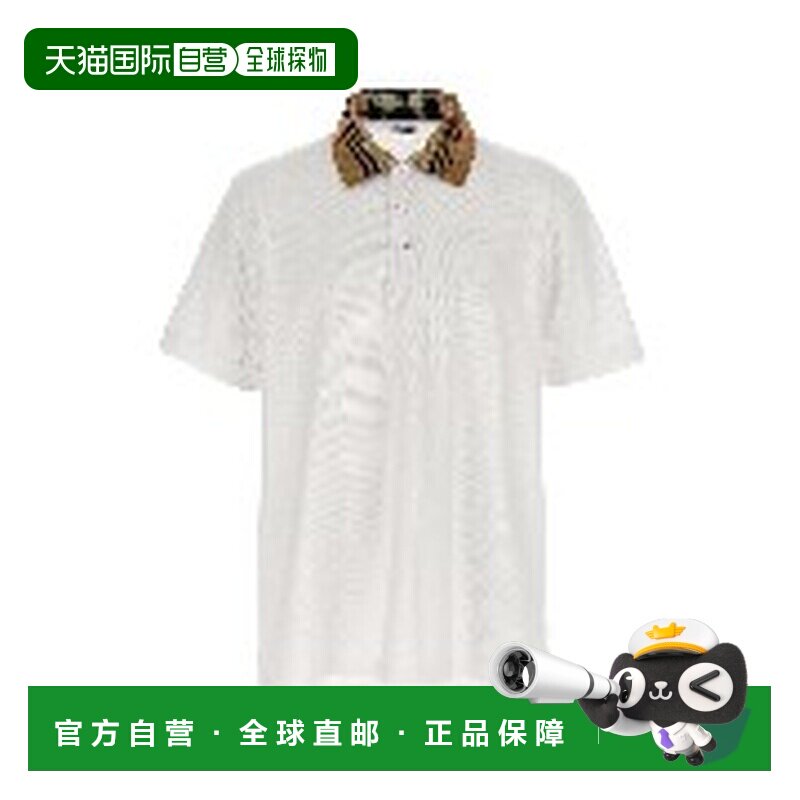 1h可退 香港直邮Burberry 巴宝莉 男士 复古格纹印花Polo衫 80716 - 实物图