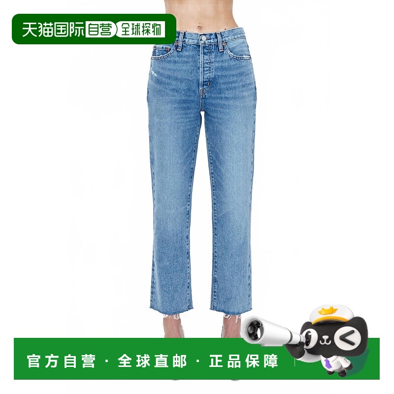 自营pistolaCharlie High Rise经典直筒牛仔裤布鲁克斯复古款-布
