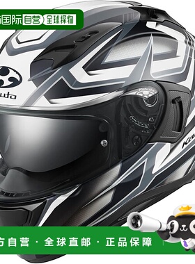 【日本直邮】OGK KABUTO 摩托车全盔头盔 KAMUI3 ACROBAT 平面黑X