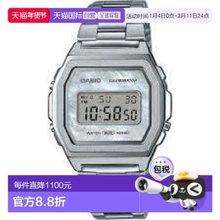 香港直邮卡西欧复古时尚休闲商务潮流防水不锈钢电子A1000D-7EF