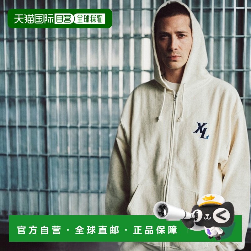 日本直邮冠军 Champion联名XLARGE 男女同款 连帽拉链卫衣 101261
