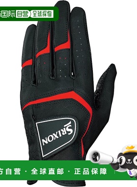 【日本直邮】邓禄普男式 Srixon GGG-S032 高尔夫手套 左手 黑色