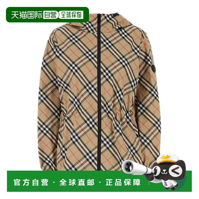 香港直邮Burberry 巴宝莉 女士 格紋連帽夾克 8110303