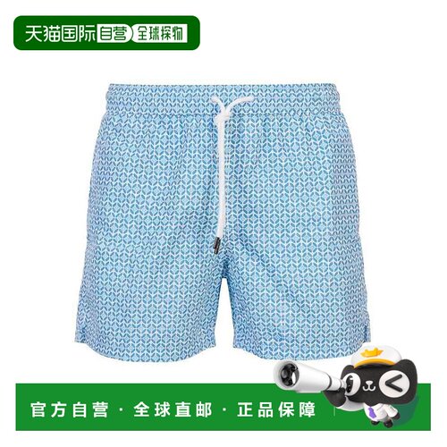 欧洲直邮FEDELI 男士泳装 00318F6521 SS2026 蓝【付后1h可退】